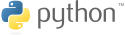 Logo Python, mettant en avant les compétences en développement et automatisation avec Python.